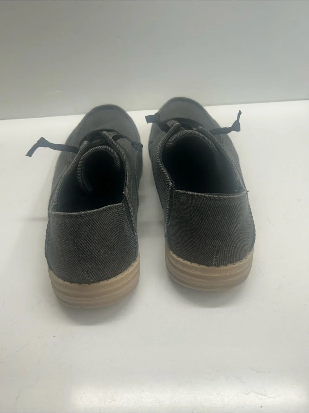 Skechers Men's Melson Volgo Grey Canvas Lace-Up Shoes Size 11‎